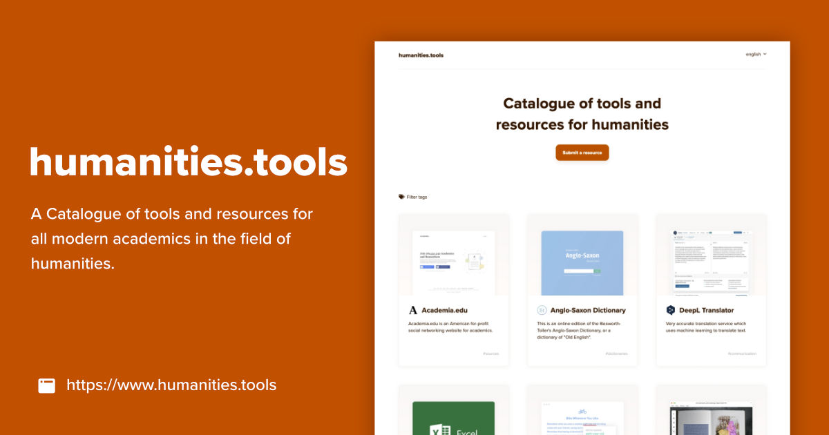 humanities.tools